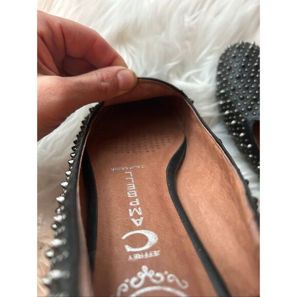 Jeffrey Campbell Martini Black Studded Spiked Flats Ibiza Last Women's Size 7.5 - Picture 7 of 7
